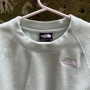 North Face Girl's Fleece Sweatshirt / Pullover, Seafoam / Pale Green, Med 10-12